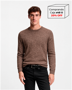 I8006 - Sweater Escote Redondo Mouline